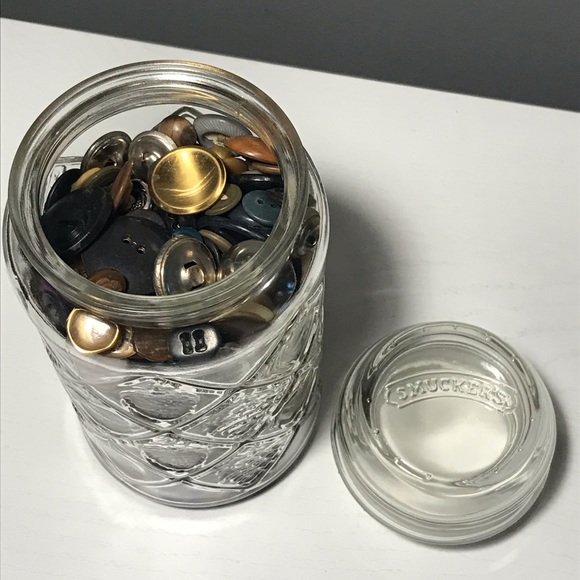 Vintage Smuckers Apothecary Jar & Buttons - Picture 2 of 13